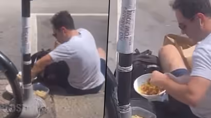 Food delivery guy steals customer's food; viral video shocks netizens