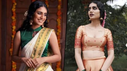 Onam Special: 5 looks of Priya Prakash Varrier in Pattu Pavadai and Kasavu sarees; fans should not miss
