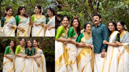 ഇത് 'ട്രാവന്‍കൂര്‍ സിസ്റ്റേഴ്സ്'; ഇത്തവണത്തെ കളര്‍ കോഡ് പച്ച; ചിത്രങ്ങളുമായി അഹാന