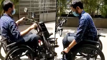 Watch detachable motorized wheelchair; Anand Mahindra shares brilliant video