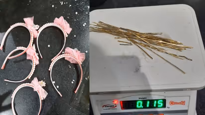 हेयर बैंड में छिपाकर ले जा रहा था सोना, कस्टम विभाग ने सीज किया तो हुआ कीमत का खुलासा