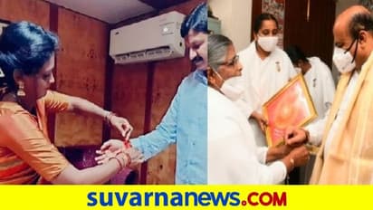 ಮುಖ್ಯಮಂತ್ರಿ ಬಸವರಾಜ ಬೊಮ್ಮಾಯಿ, ಜಾರಕಿಹೊಳಿಗೆ ರಕ್ಷಾ ಬಂಧನ