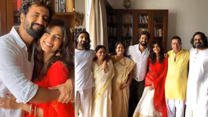 ബാല്യകാല സുഹൃത്ത് വിക്കി കൗശലിനൊപ്പം ഓണം ആഘോഷിച്ച് മാളവിക മോഹനൻ