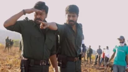 ചിരഞ്ജീവിക്ക് ജന്മദിന ആശംസകളുമായി മകൻ രാംചരണ്, ആചാര്യയുടെ ലൊക്കേഷൻ വീഡിയോ