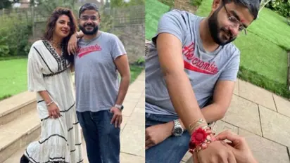 അഞ്ച് വര്ഷത്തിനുള്ളില് ഇത് ആദ്യം, സഹോദരന് രാഖി കെട്ടി പ്രിയങ്കാ ചോപ്ര