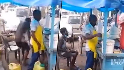 Pani puri vendor caught on camera mixing urine in water; watch video