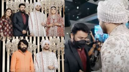 ആദ്യം മമ്മൂട്ടിയെത്തി, പിന്നാലെ മോഹൻലാലും; താരപ്പകിട്ടില്‍ ദുബായിലൊരു കല്യാണം