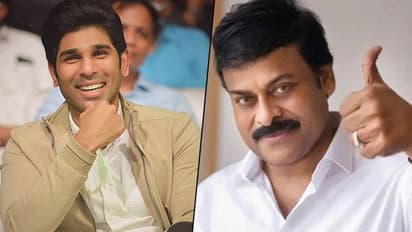 Telugu star Allu Sirish having lunch with Chiranjeevi; take a look