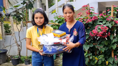 Mary Kom meets fan who cried after watching her defeat in Tokyo Olympics; wins hearts