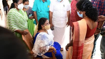 വിവാഹ മണ്ഡപത്തില് നിന്ന് പത്താം തരം തുല്യതാ പരീക്ഷ എഴുതാനെത്തി കെ ജിജിമോൾ