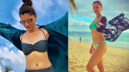 Rubina Dilaik shows 'HOT-HOT' dance moves in viral reel song ‘Touch It’ by KiDi (Watch)