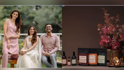 Kanthi Dutt & Shilpa Reddy with Keerthy Suresh launch skincare brand Bhoomitra by Sustainkart