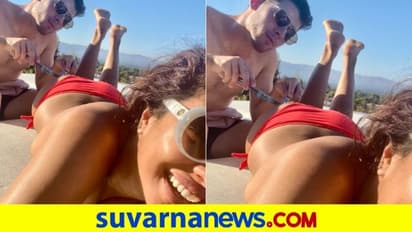 ಇದೇನಿದು ಬೀಚಲ್ಲಿ ಪ್ರಿಯಾಂಕಾ ಹಾಗೂ ನಿಕ್ ಈ ರೀತಿ ಪೋಸ್ ಕೊಟ್ಟಿದ್ದಾರೆ!