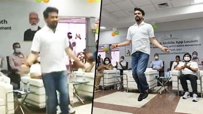 Sports minister Anurag Thakur’s skipping skills impress netizens; watch video