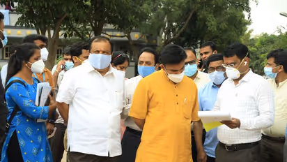 Bengaluru: Karnataka Health Minister visits nursing college where 34 students tested positive