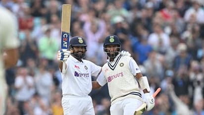 #ENGvsIND சேவாக் பாணியில் சிக்ஸருடன் சதத்தை எட்டிய ஹிட்மேன்..! இங்கி.,யை துவைத்தெடுக்கும் ரோஹித் - புஜாரா ஜோடி