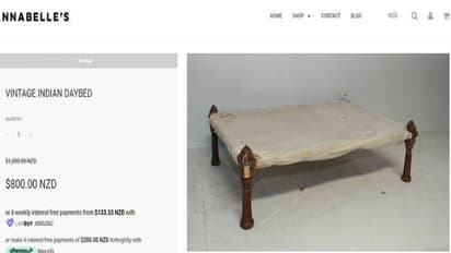 വിന്‍റേജ് ഇന്ത്യന്‍ ഡേബെഡ്ഡ്, ഇന്ത്യയിലെ ചൂടിക്കട്ടിൽ 41000 രൂപയ്ക്ക് ന്യൂസിലൻഡിൽ വിൽപനയ്ക്ക്