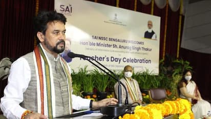 ಬೆಂಗಳೂರಿನ SAI ಶಿಕ್ಷಕರ ದಿನಾಚರಣೆಯಲ್ಲಿ ಅನುರಾಗ್ ಠಾಕೂರ್; ಕೋಚ್ ತರಬೇತಿ ಶ್ಲಾಘಿಸಿದ ಕೇಂದ್ರ ಸಚಿವ!