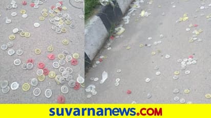 ತುಮಕೂರು; ರಾಷ್ಟ್ರೀಯ ಹೆದ್ದಾರಿ ಬಳಿ ಕಿಲೋಮೀಟರ್ ಉದ್ದಕ್ಕೆ ಕಾಂಡೋಮ್ ರಾಶಿ!