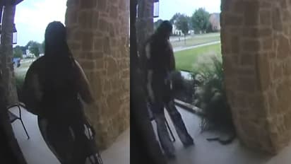 അപ്രതീക്ഷിത കാഴ്ചയില്‍ അലറിവിളിച്ച് സ്ത്രീ; വൈറലായ വീഡിയോ