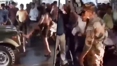 Drunk model kicks and damages army car, pushes soldier in Gwalior; watch video
