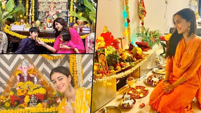 Ganesh Chaturthi 2021: Shilpa Shetty, Ananya Panday, Shraddha Kapoor welcome bappa home, celebrate with family