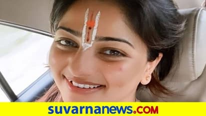 ನಾಮಧರಿಸಿ ಮೇಲುಕೋಟೆಯಲ್ಲಿ ದೇವರ ದರ್ಶನ ಪಡೆದ ನಟಿ ರಚಿತಾ ರಾಮ್