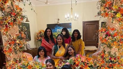 காமெடி நடிகை வித்யுலேகா ராமன்... கிராண்ட் மெஹந்தி ஃபங்க்ஷன்!! கலர் ஃபுல் போட்டோஸ்!!