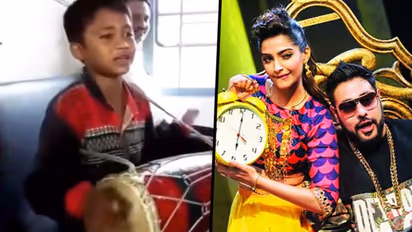 Boy sings 'Abhi Toh Party Shuru Hui Hai' with dholak beats in train; watch video
