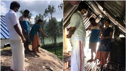 കാട്ടാനയെ പേടിച്ച് പാറപ്പുറത്ത് കഴിയുന്ന അമ്മയ്ക്കും മകനും താങ്ങായി ദേവികുളം എംഎൽഎ