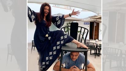 ये क्या सलमान खान की हीरोइन ने पति को ही दबा डाला पैरों के नीचे, फिर जोर-जोर से चिल्लाती आई नजर