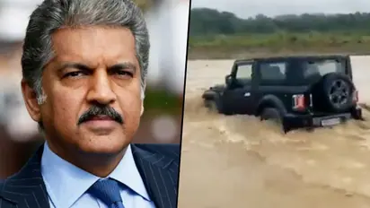 After Bolero, Anand Mahindra share video of Thar crossing the river