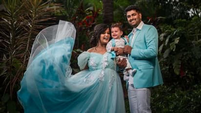 ಅರ್ಧ ಕೇಕ್‌ನಲ್ಲಿ 6 ತಿಂಗಳ ಸಂಭ್ರಮ..! ಮಯೂರಿ ಮಗ ಫುಲ್ ಹ್ಯಾಪಿ