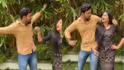 'പരം സുന്ദരി' ഗാനത്തിന് രസകരമായ ചുവടുകളുമായി 'കിരണും കല്യാണിയും'