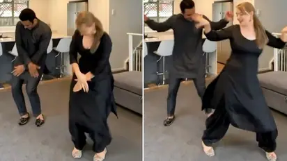 Couple dances to Diljit Dosanjh’s famous Black and White song; wins hearts