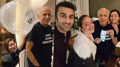 Alia Bhatt, Ranbir Kapoor celebrates Mahesh Bhatt's birthday, actress poses with her 'pops'