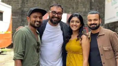 ചാക്കോച്ചന്റെ സെറ്റില് സര്പ്രൈസ് അതിഥിയായി അനുരാഗ് കശ്യപ്