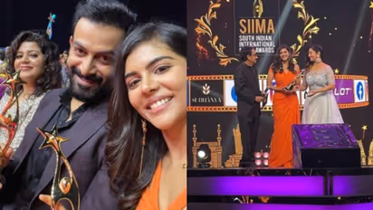 സൈമ അവാര്ഡിന്റെ സന്തോഷം, ഫോട്ടോകള് പങ്കുവെച്ച് കല്യാണി പ്രിയദര്ശൻ