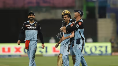 Here's how Yuzvendra Chahal's wife Dhanashree Verma enjoyed RCB vs KKR clash in Abu Dhabi (See pictures)