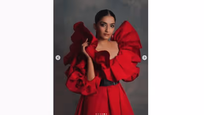 Sonam Kapoor's look in Alexander McQueen's exaggerated sleeve dress will take your breath away (Pictures)