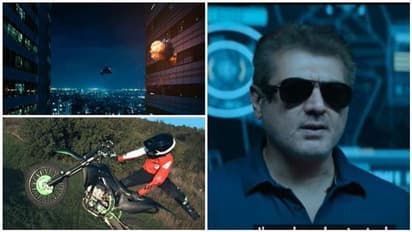 நான் கேம் ஆரம்பிச்சி ரொம்ப நேரம் ஆச்சு தம்பி! ஸ்டண்ட் காட்சிகளில் பொறி பறக்கவிடும் அஜித்.. Glimpse வீடியோ..