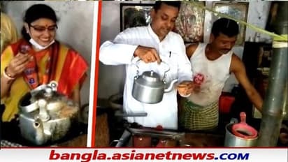 By Election: মমতাকে তোপ, প্রিয়াঙ্কার প্রচারে এসে চা বানিয়ে খাওয়ালেন  BJP নেতা সম্বিৎ পাত্র