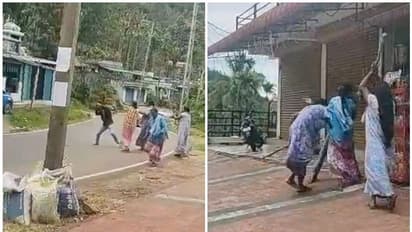 ഇടുക്കിയിൽ യുവാവിനെ വളഞ്ഞിട്ട് മര്ദ്ദിച്ച് നാല് സഹോദരിമാർ; ദൃശ്യങ്ങള് പുറത്ത്