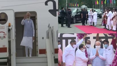 യു.എസ് സന്ദർശനം പൂർത്തിയാക്കി മോദി തിരിച്ചെത്തി: ഉജ്ജ്വല സ്വീകരണവുമായി ബിജെപി