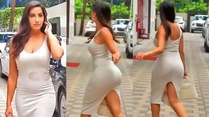 Nora Fatehi arrives at ED office, summoned in Rs 200 crore cheating case