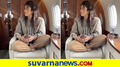 ಪ್ರೈವೇಟ್‌ ಜೆಟ್‌ನಲ್ಲಿ ದೇಸಿ ಗರ್ಲ್, ದೇಸಿ ಸ್ಟೈಲ್: ಇಂಡಿಯಾವಾಲೆ ಎಂದ ನೆಟ್ಟಿಗರು