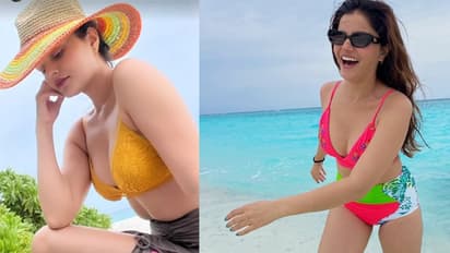 पिंक बिकिनी में समंदर किनारे अठखेलियां करती दिखी रुबीना दिलैक, बीच पर दिखाईं कातिलाना अदाएं : PHOTOS