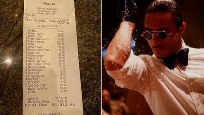 Chef Salt Bae opens new restaurant in UK, Twitter user shares bill worth Rs 1.81 lakh