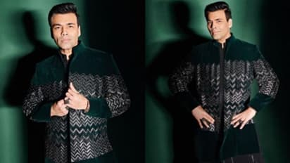 മനീഷ് മൽഹോത്രയുടെ ഔട്ട്ഫിറ്റിൽ തിളങ്ങി കരണ്‍ ജോഹർ