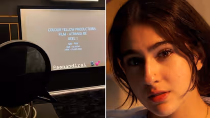 Excited Sara Ali Khan shares glimpses of dubbing studio; take a look